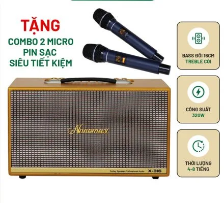 Loa Karaoke xách tay Nanomax X-316