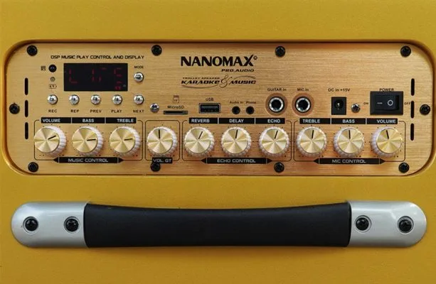 mat tren loa karaoke xach tay nanomax x316