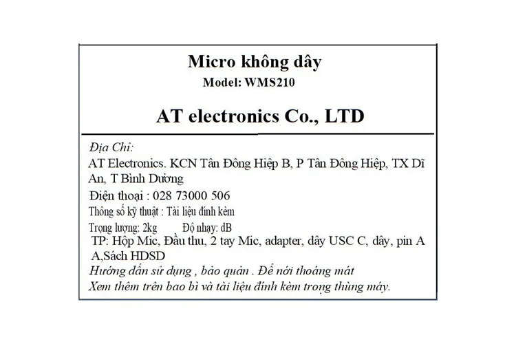 Micro Không Dây Boston Acoustics WMS210 chống hú | chính hãng - Ảnh 9