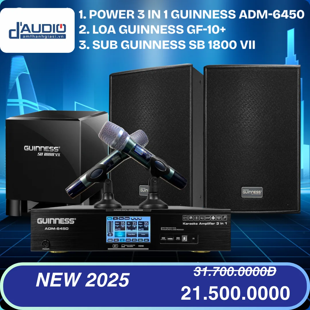 Dàn Karaoke Gia Đình GUINNESS (New 2025)