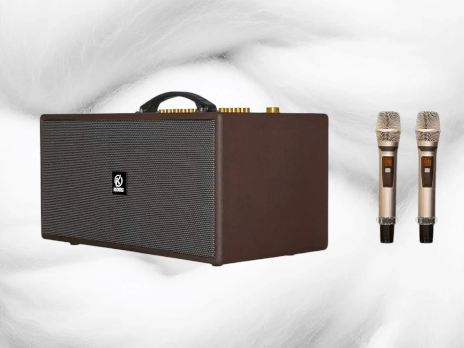 loa kéo xach tay Komi K558 màu nâu