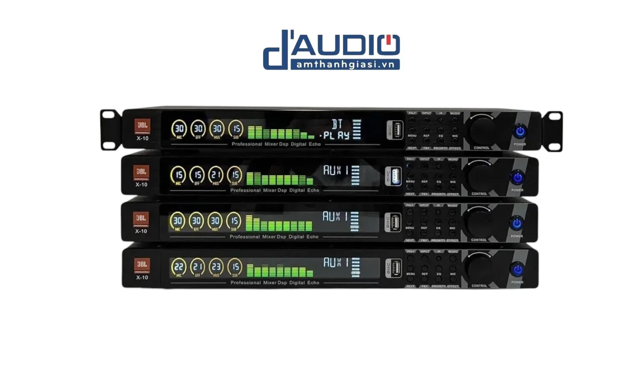 Vang Cơ Lai Số X10 Chống Hú 4 Cấp Echo Và Reverb Cực Mượt Mà, Chống Hú Tự Động, Chế Độ Effect, Tích Hợp 2 Cổng Mic