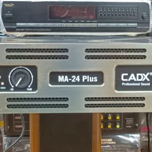 Cục đẩy công suất CADX 24 Plus chính hãng, mặt phay nhôm 20 Mặt trước cục đẩy công suất CADX Model MA- 24Plus
