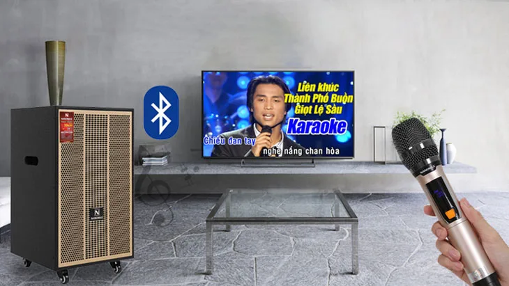 Huong dẫn cách kết nối tv với loa kéo để nghe nhạc và hát karaoke