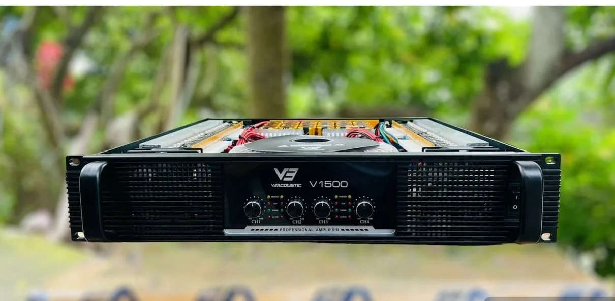 Cục đẩy 4 kênh V3 Acoustic V1500 Plus 7 Cục đẩy 4 kênh V3 Acoustic V1500 Plus - Ảnh 4