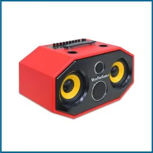 Loa karaoke xách tay Pro 6H52 |100W| Bass 1.6cm*2 | Đỏ/Nâu 9 Loa karaoke xách tay Pro 6H52