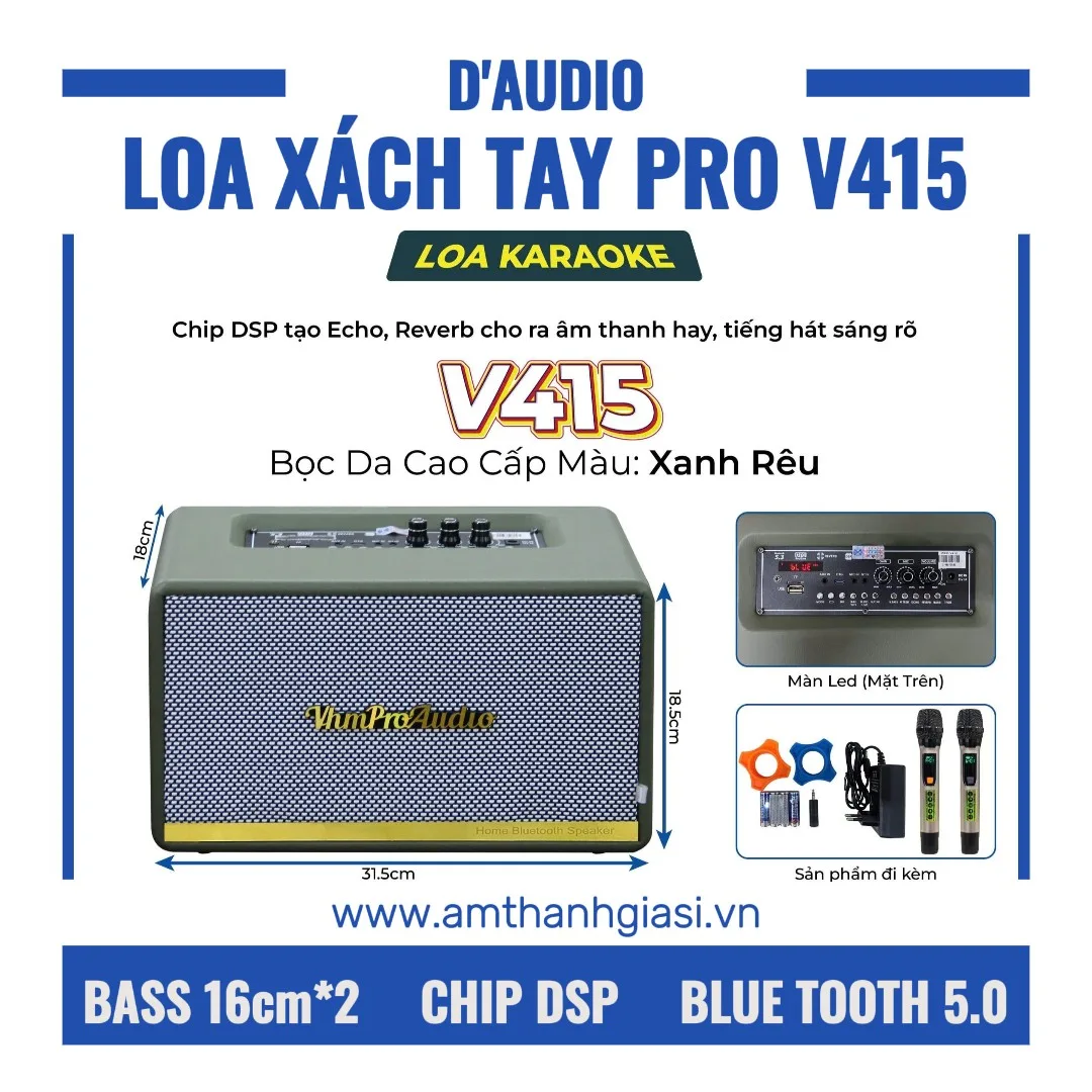 Loa karaoke xách tay Pro V415 chính hãng