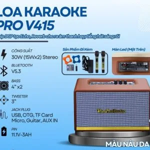 loa karaoke Pro V415 mau da bo