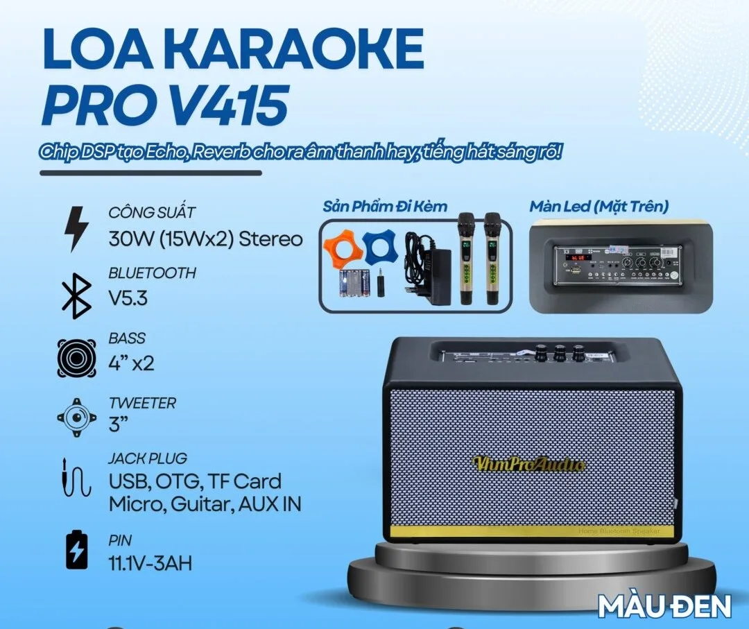 Loa karaoke xách tay Pro V415