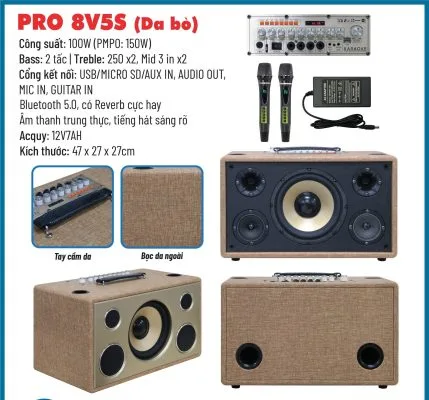loa karaoke xach tay VHM Pro 8V5S chinh hang Daudio