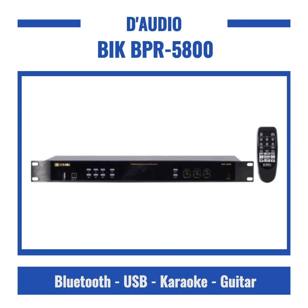 Vang số BIK BPR-5800 | Chip DSP | 5.1 Kênh | Siêu chống hú 1 vang số BIK BPR-5800