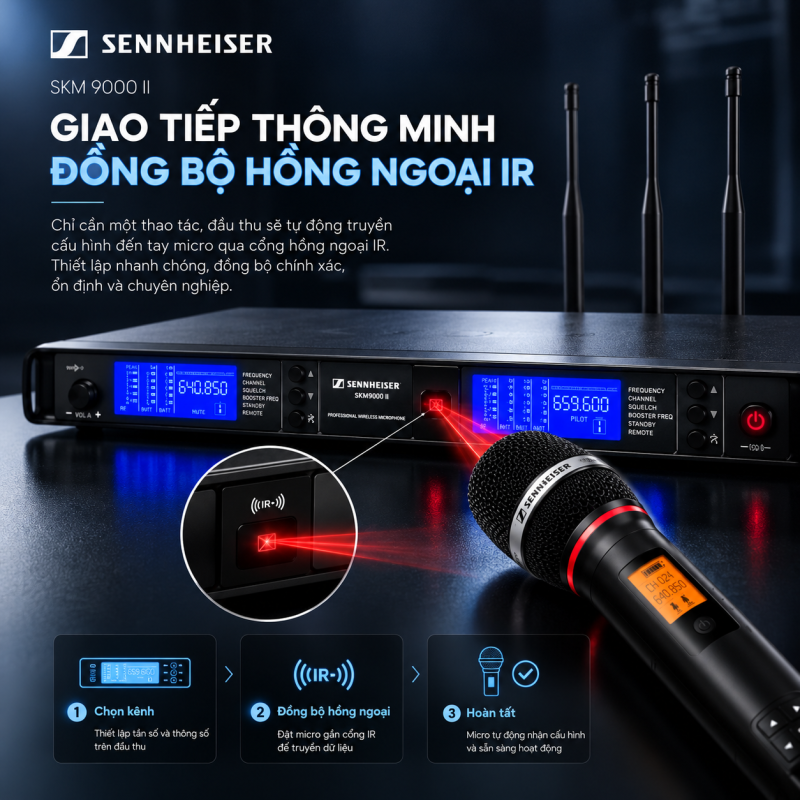 Micro Sennheiser SKM 9000 II chinh hang 7