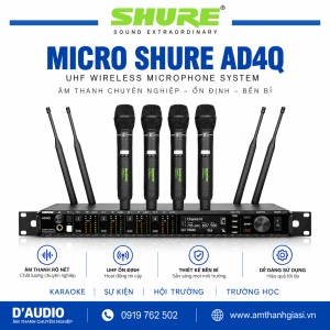 Micro không dây Shure AD4Q -Micro chuyen su kien