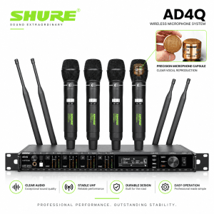Micro Không Dây Shure AD4Q 4 Kênh | 4 Mic | Sóng xa | Chuẩn sự kiện 13 Micro khong day Shure AD4Q Micro chuyen su kien