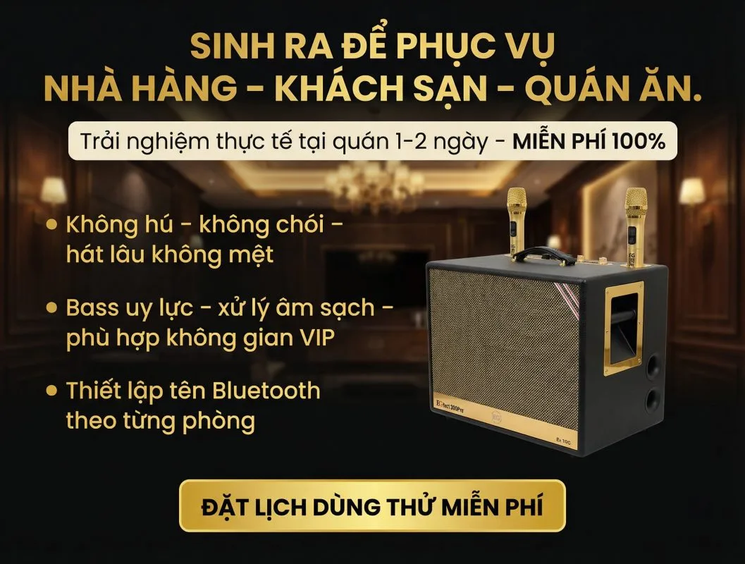 loa cho nhà hàng