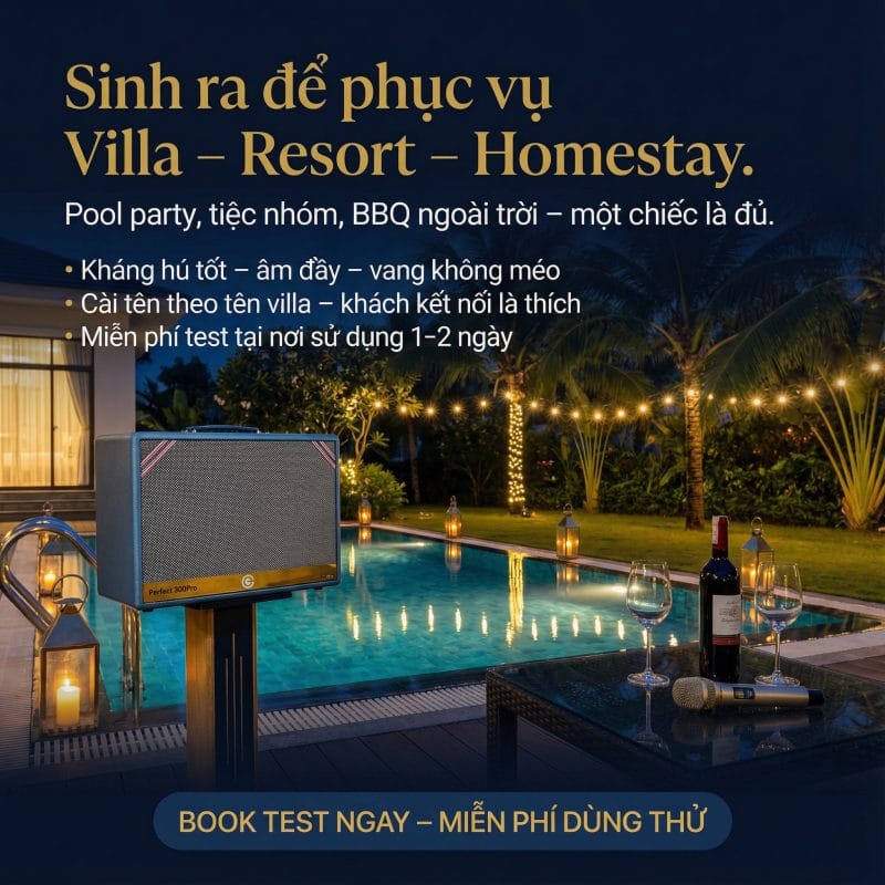 trải nghiệm loa EG Perfect 450 tại quán