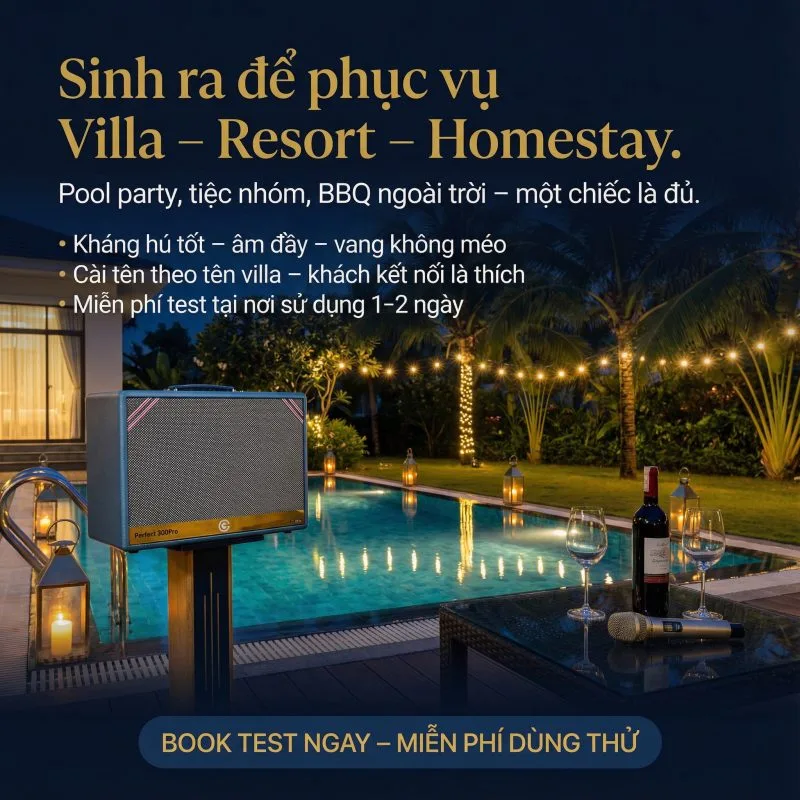 trải nghiệm loa EG Perfect 450 tại quán