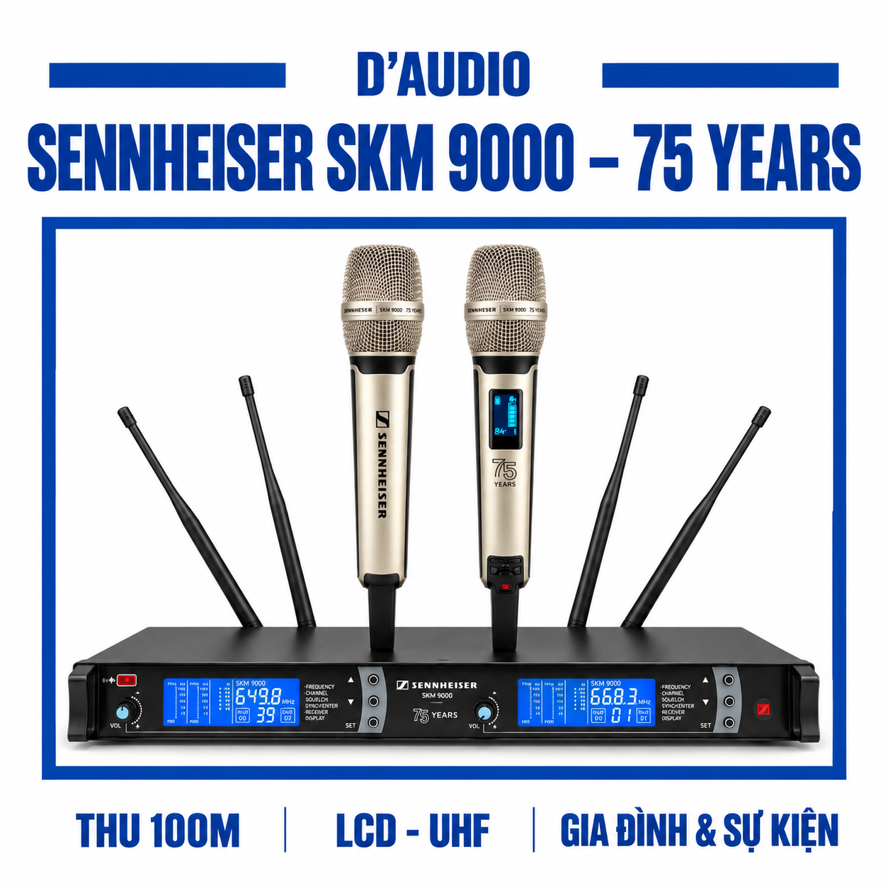 Micro Sennheiser SKM 9000 – 75 Years Edition | Bản đặc biệt 9 Micro Sennheiser SKM 9000 – 75 Years Edition chính hãng
