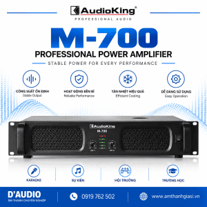 Cục đẩy công suất Audioking M-700 (Power Amplifier)