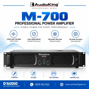 Cục đẩy công suất Audioking M-700 (Power Amplifier)