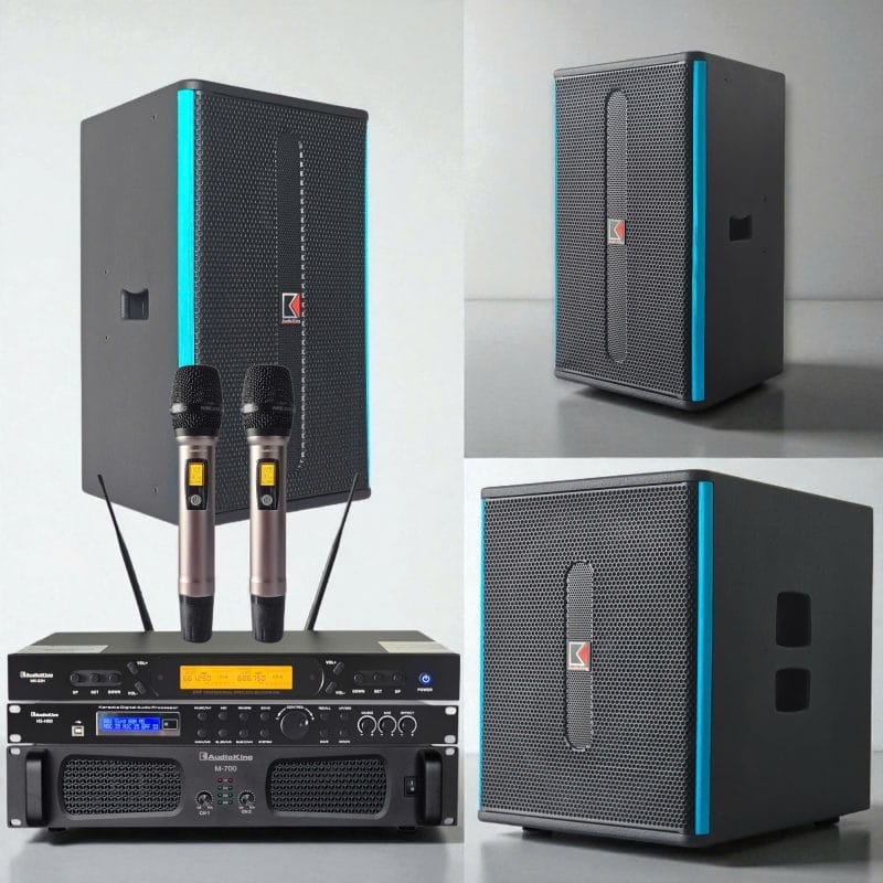 Combo Micro không dây Audioking MK-22H chính hãng