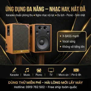 Loa karaoke xách tay EG Perfect 550 có kết nối đa năng