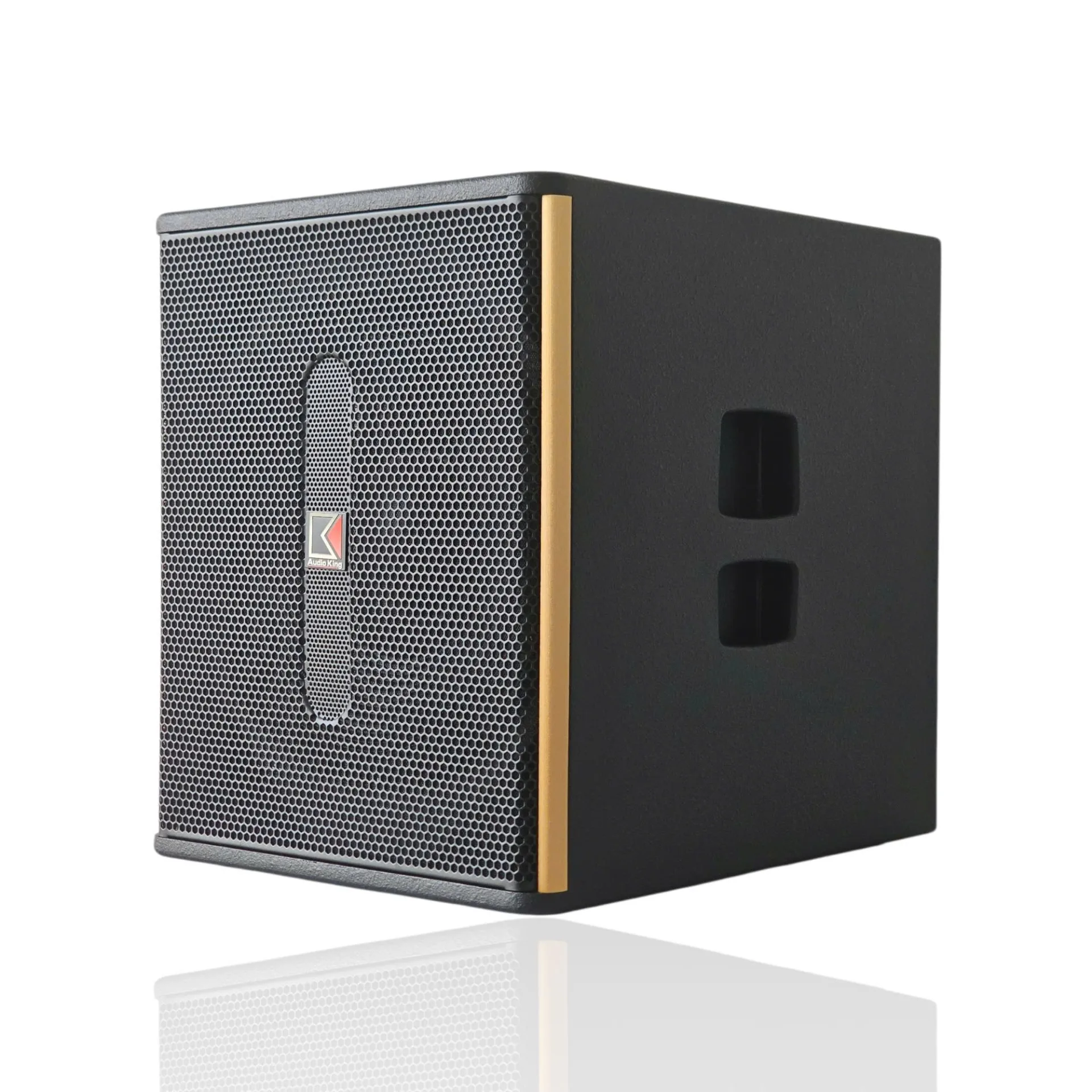 Loa Siêu Trầm Audioking W-15A chính hãng màu vàng