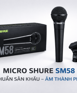 Shure SM58 Black Edition Dynamic Cardioid Vocal Microphone