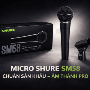 Micro Shure SM58 – Huyền Thoại Sân Khấu, Âm Thanh Chuẩn Pro 15 Shure SM58 Black Edition Dynamic Cardioid Vocal Microphone
