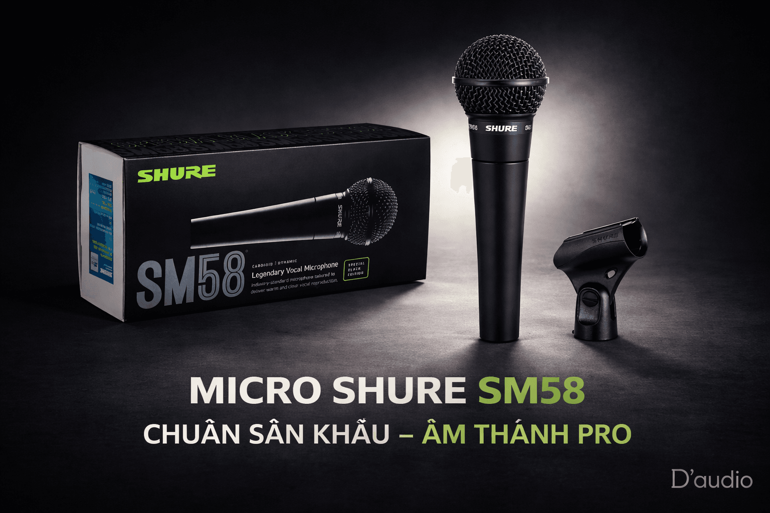 Micro Shure SM58 – Huyền Thoại Sân Khấu, Âm Thanh Chuẩn Pro 9 Shure SM58 Black Edition Dynamic Cardioid Vocal Microphone