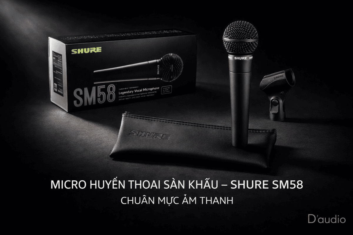 Micro Shure SM58 – Huyền Thoại Sân Khấu, Âm Thanh Chuẩn Pro 26 Micro Shure SM58