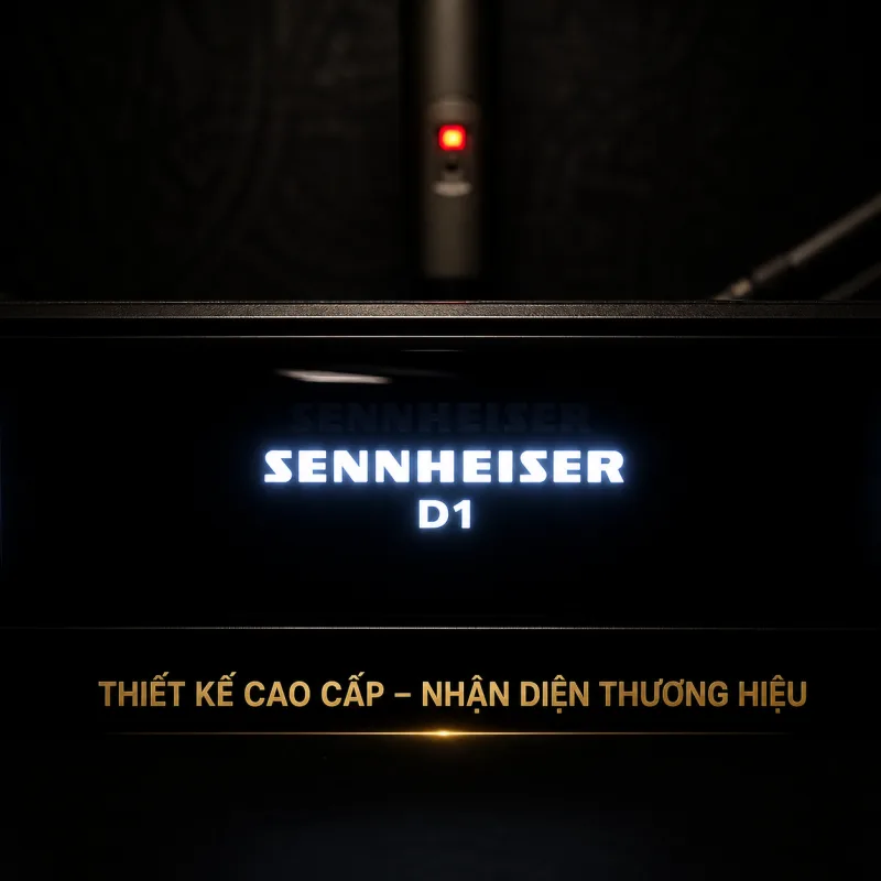 Sennheiser D1 – Micro Không Dây Cao Cấp chuẩn Gia Đình và Sự kiện (2026) 29 Logo đầu thu Micro khong day Sennheiser D1 chinh hang