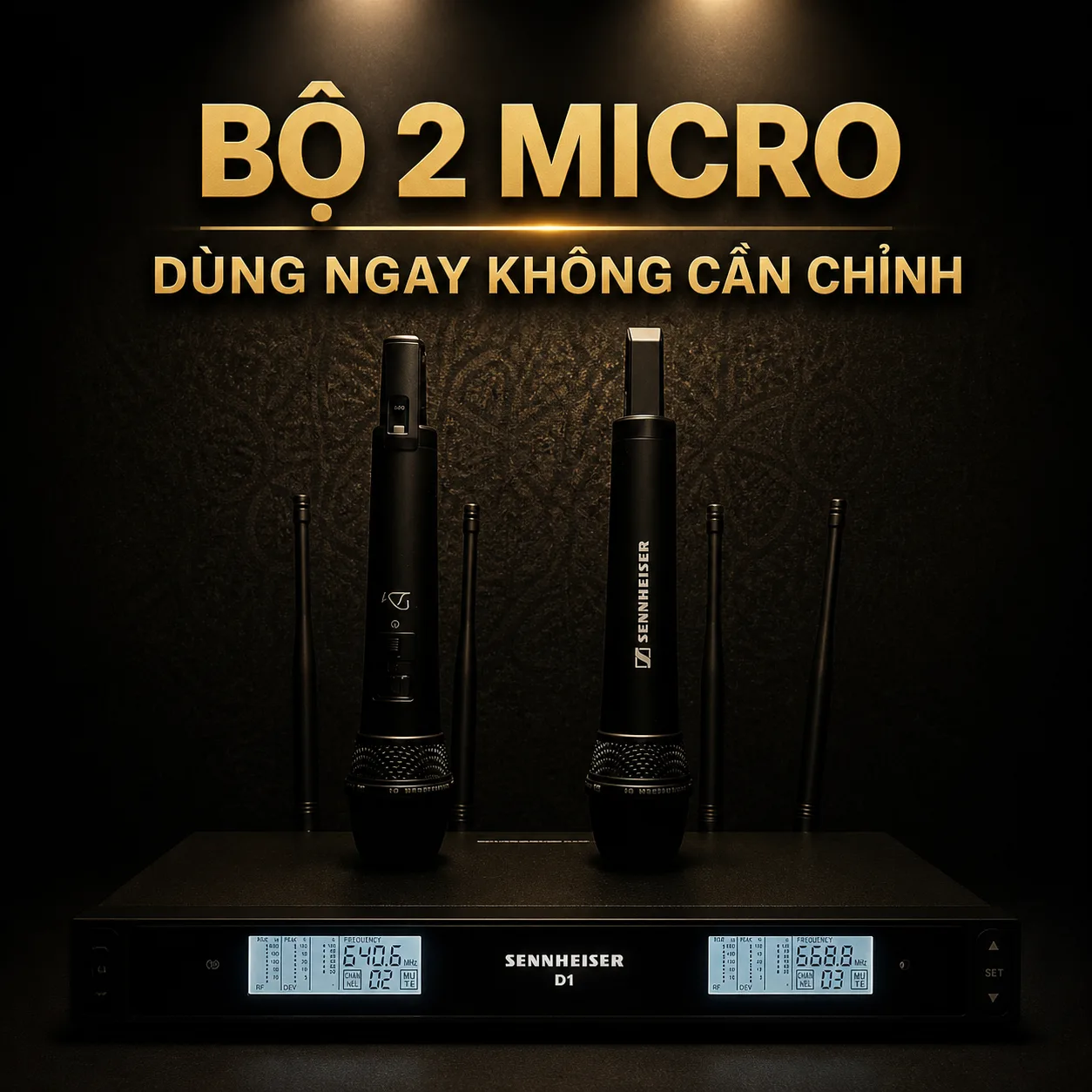 Sennheiser D1 – Micro Không Dây Cao Cấp chuẩn Gia Đình và Sự kiện (2026) 10 Micro khong day Sennheiser D1 chinh hang