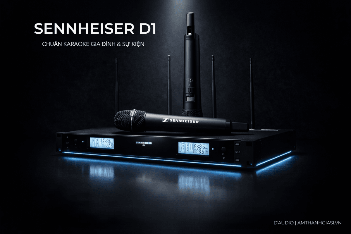 Micro khong day Sennheiser D1 chinh hang