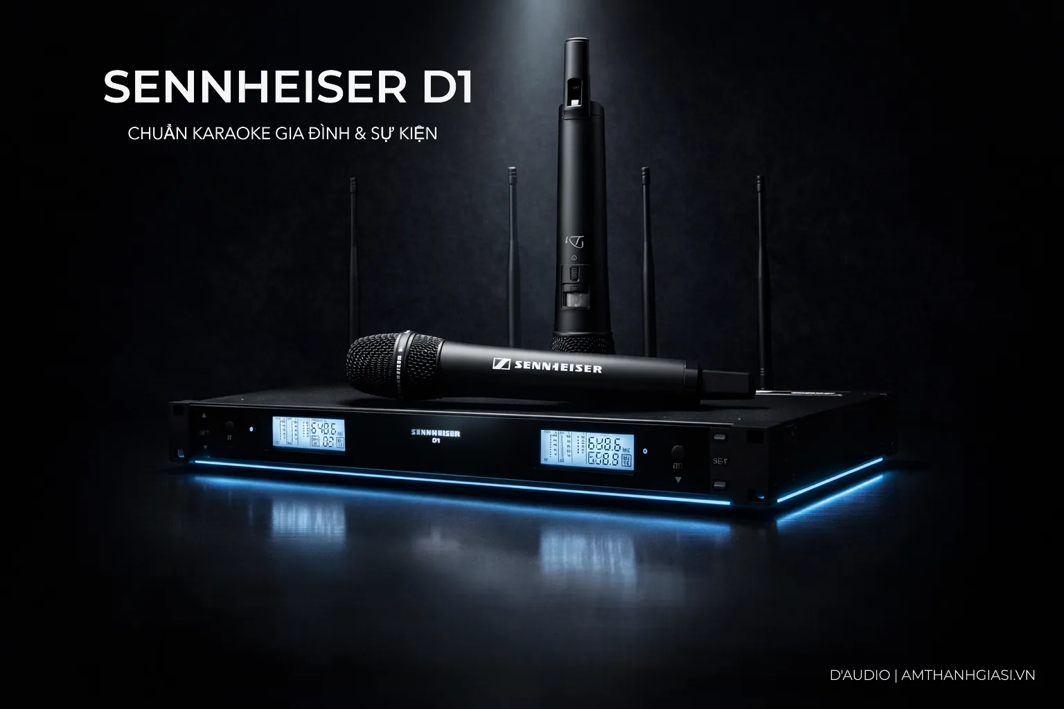 Sennheiser D1 – Micro Không Dây Cao Cấp chuẩn Gia Đình và Sự kiện (2026) 8 Micro khong day Sennheiser D1 chinh hang