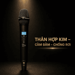 tay cầm Micro khong day Sennheiser D1 chinh hang