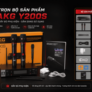 Hinh fullbox Micro khong day AKG Y 200S chinh hang