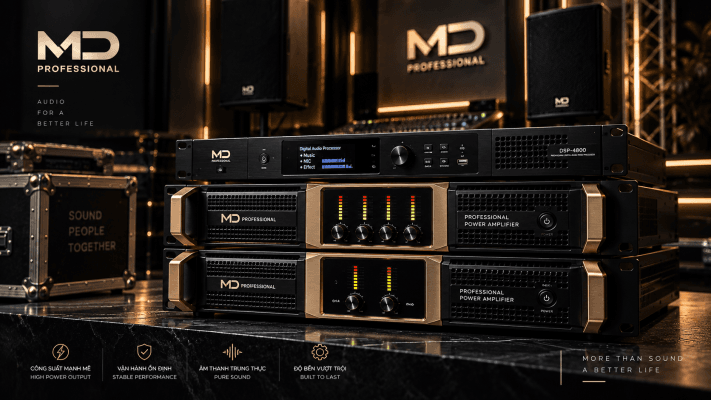 MD Professional 16 Banner cục đẩy công suất MD professional chính hãng