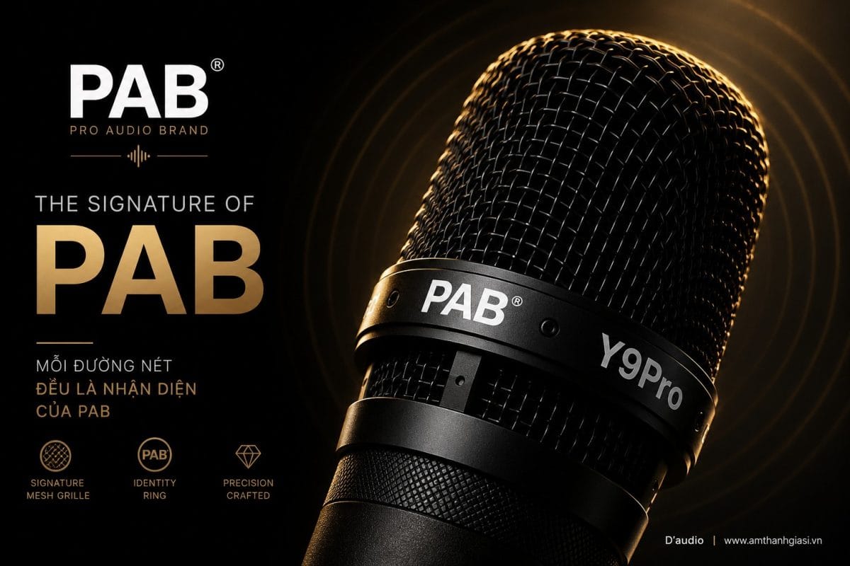 Micro Dynamic PAB Y9Pro chính hãng dành Cho Thu Âm, Podcast & Livestream