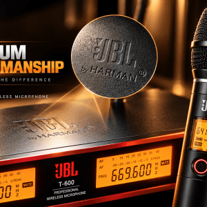 Micro không dây cao cấp JBL T 600 chính hãng dành cho karaoke gia đình, KTV và sự kiện