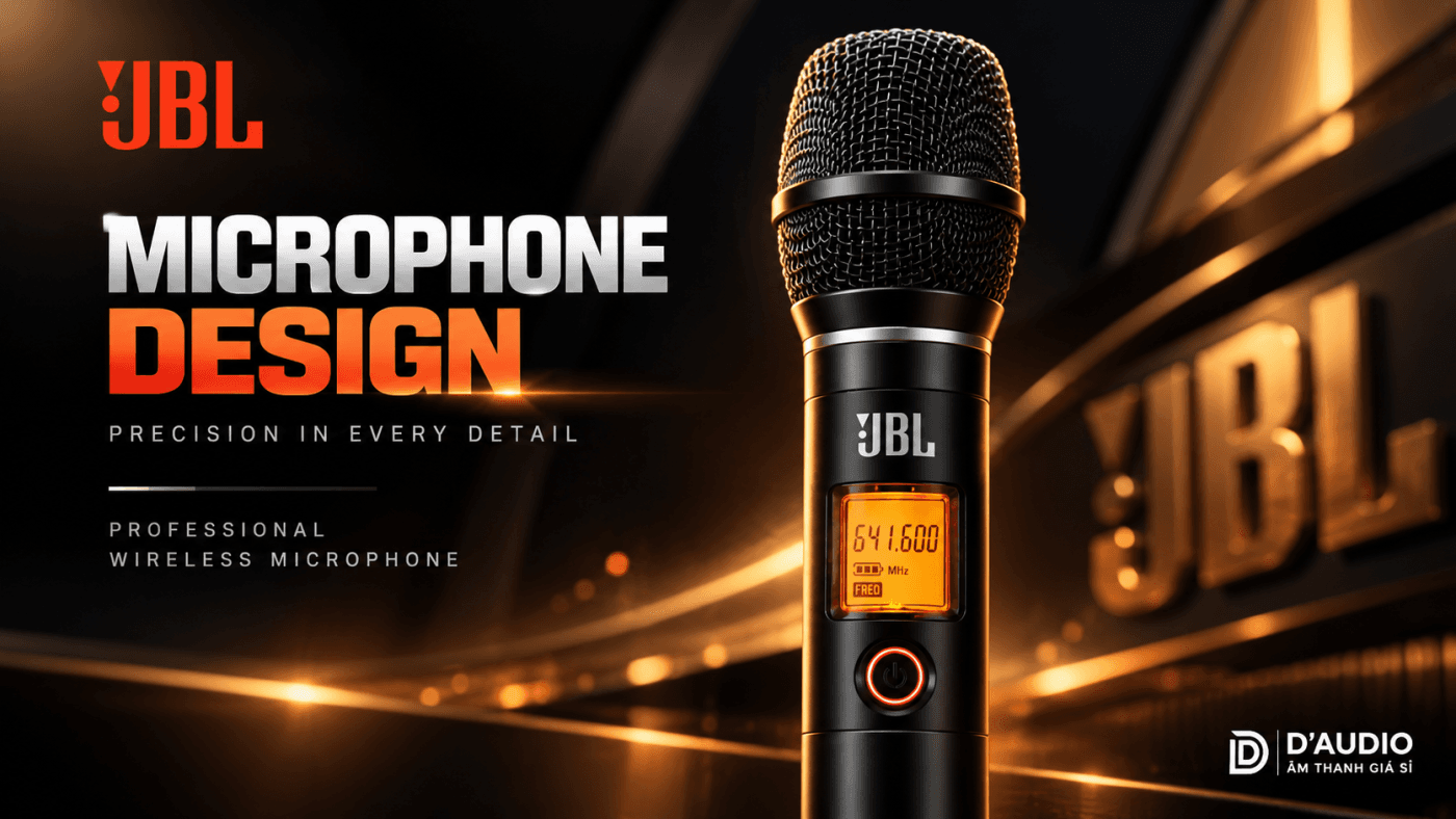 Micro không dây cao cấp JBL T 600 chính hãng dành cho karaoke gia đình, KTV và sự kiện