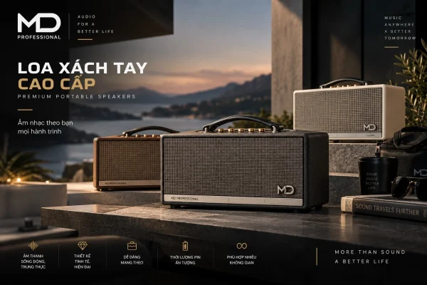 MD Professional 14 Loa xach tay cao cap MD Professional chinh hang