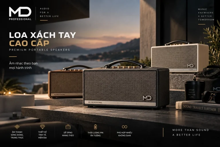 MD Professional 35 Loa xach tay cao cap MD Professional chinh hang