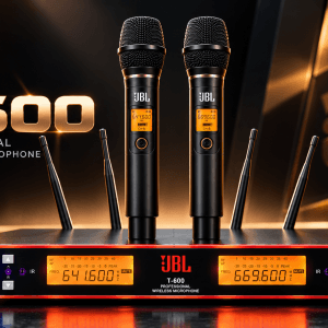 Micro không dây cao cấp JBL T 600 chính hãng dành cho karaoke gia đình, KTV và sự kiện