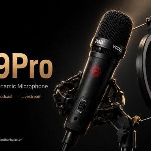 Micro Dynamic PAB Y9Pro chính hãng dành Cho Thu Âm, Podcast & Livestream