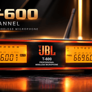 Micro không dây cao cấp JBL T 600 chính hãng dành cho karaoke gia đình, KTV và sự kiện