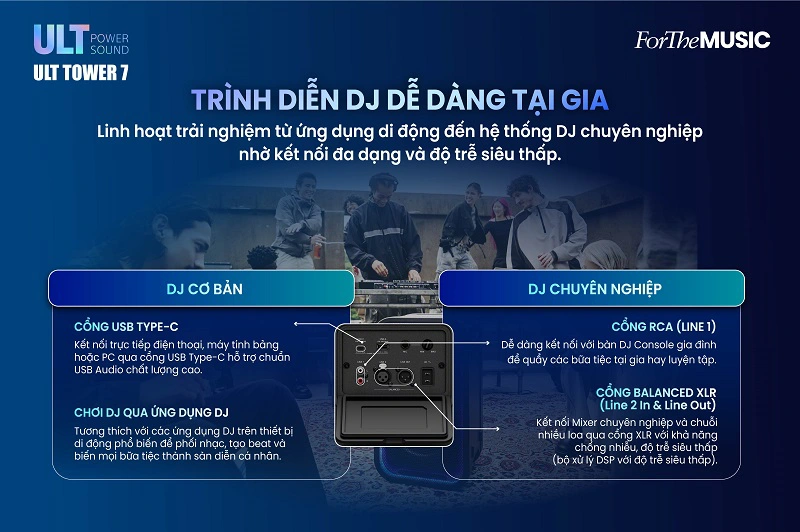 Loa Sony ULT Tower 7 SRS-ULT700 Party – Loa di động không dây 23 cong ket noi tren loa ult tower 7