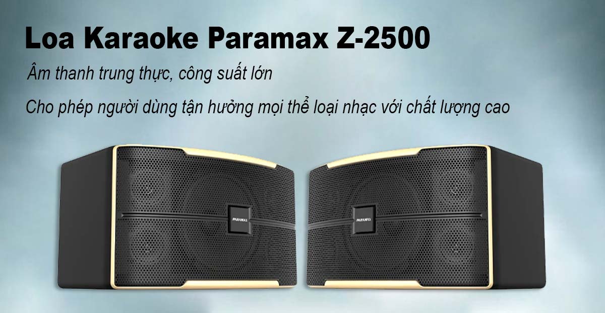 loa karaoke paramax z 2500 chat luong am thanh