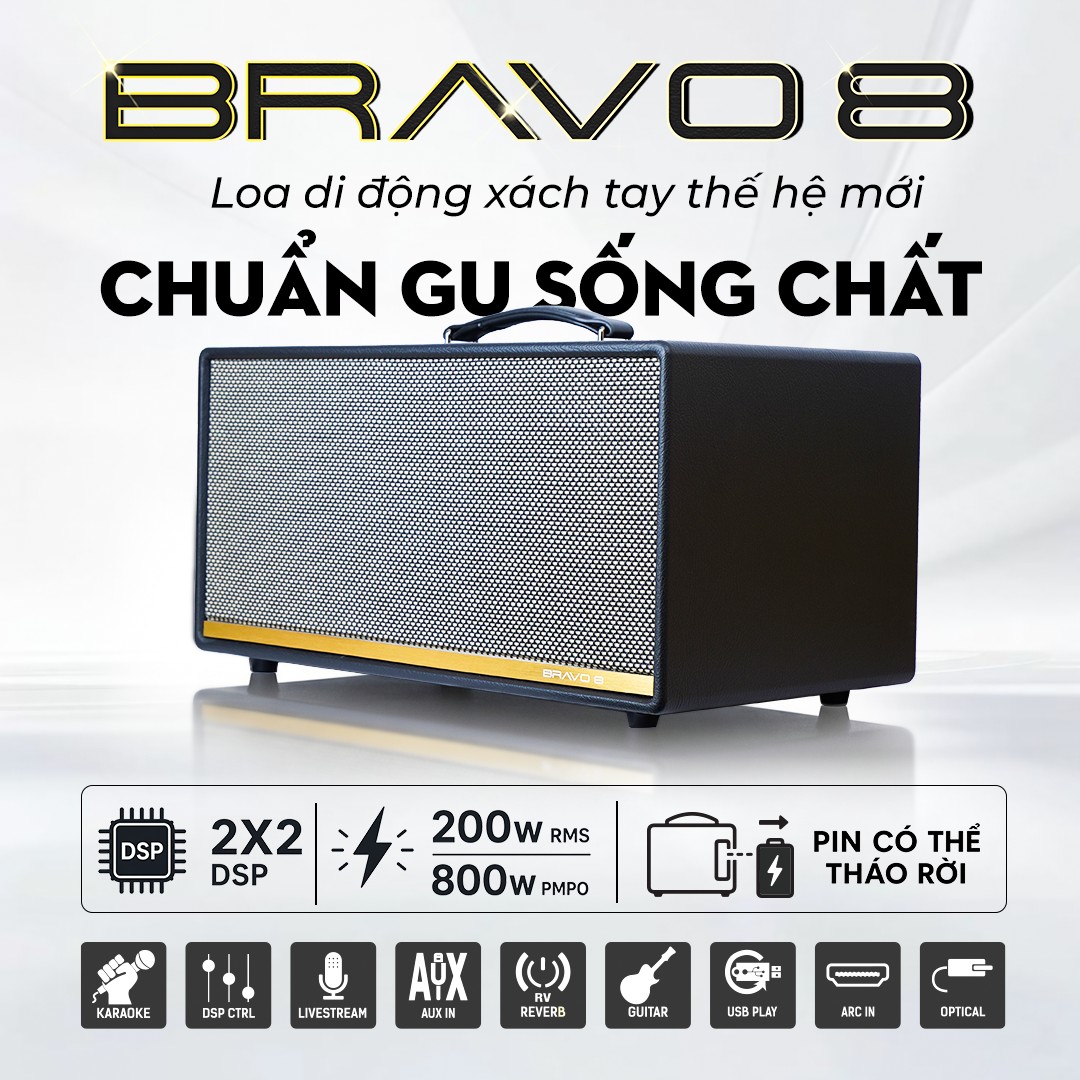 thong so loa di dong arirang bravo 8